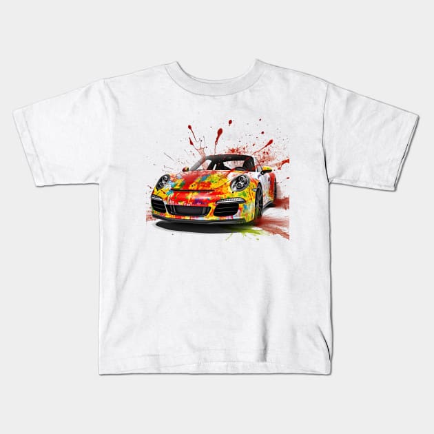 Porche Kids T-Shirt by Urban Archeology Shop Gallery